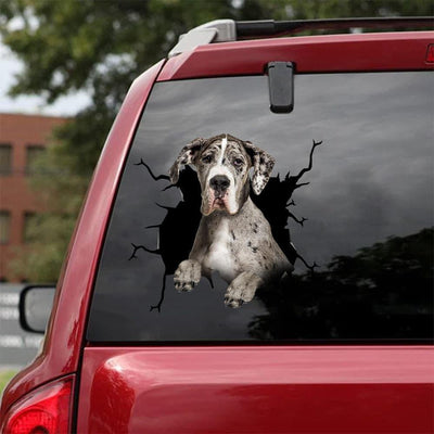 Great Dane Crack Sticker Dogs Lover 9