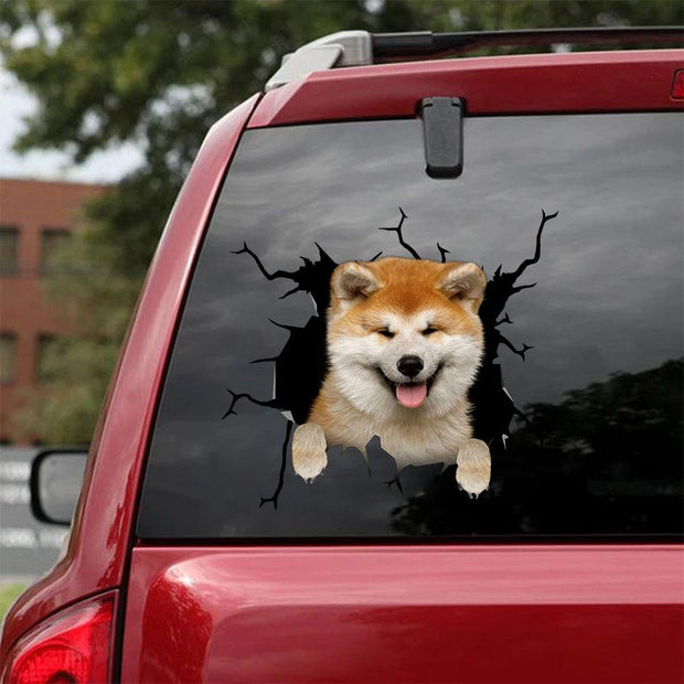 AKITA CRACK CAR STICKER 8