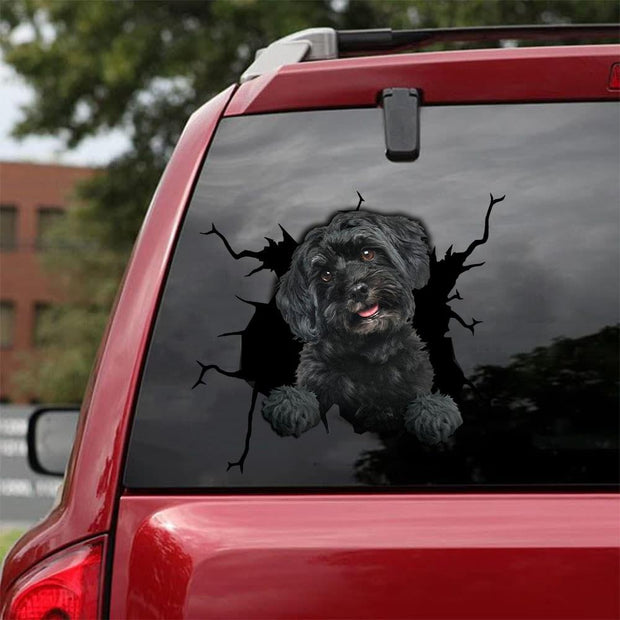 HAVANESE CRACK CAR STICKER DOGS LOVER 6