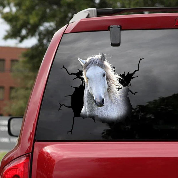 Funny Horse 6 Car Sticker